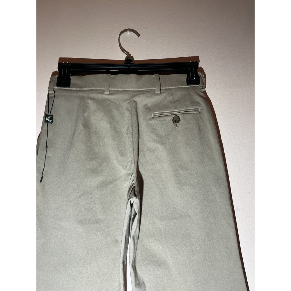 Vintage Lauren Ralph Lauren Women's Khaki Straight Leg Chino Pants Size 12R 26W - Picture 4 of 6